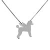 French Poodle con Alas Dije de plata .925