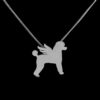 French Poodle con Alas Dije de plata .925 - Image 2