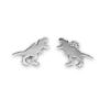 Tiranosaurio Rex Aretes de plata .925 Dinosaurio