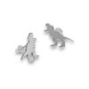 Tiranosaurio Rex Aretes de plata .925 Dinosaurio - Image 2