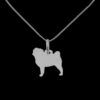 Pug cachorro Dije de plata .925 - Image 2