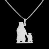 Mamá Oso y osito Dije de plata .925 - Image 2
