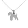 Kerry Blue Terrier Dije de plata .925